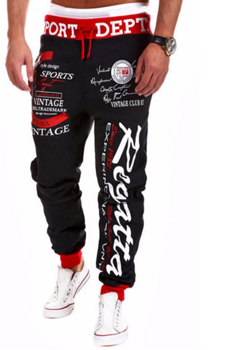 Men's Fleece Stylish Hip Hop Long Pants (Single)