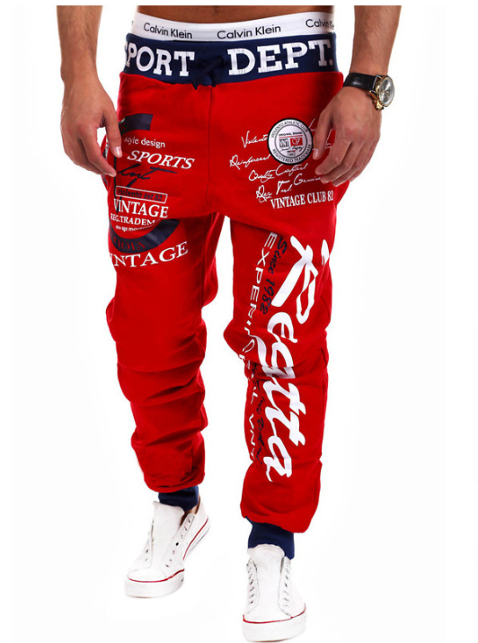 Men's Fleece Hip Hop Jogging Long Pants (Single)