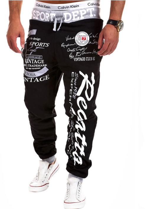 Men's Fleece Hip Hop Jogging Long Pants (Single)