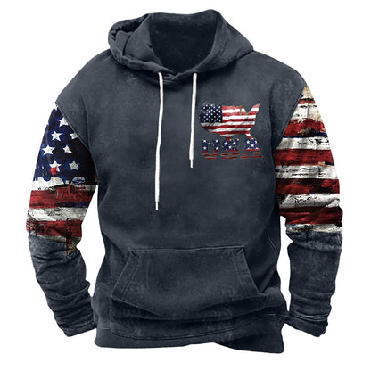 Patriotic Graphic Hoodies for Men