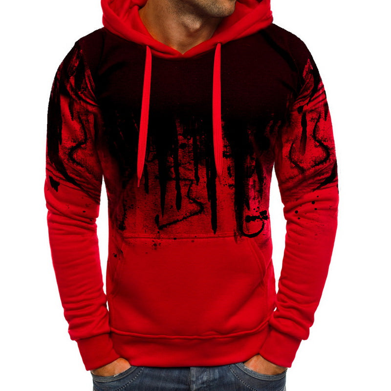Stylish Camo Hooded Sweatshirt