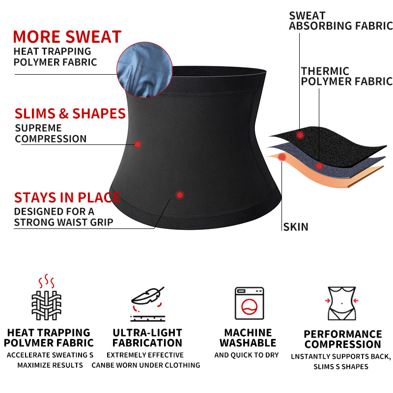Sauna Body Shaper/Abdomen Reducer Waist Trainer Slimming Belt